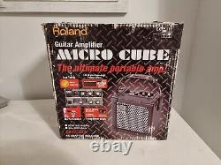 Ampli de pratique pour guitare Roland Micro Cube portable à piles/secteur + alimentation (emballé)