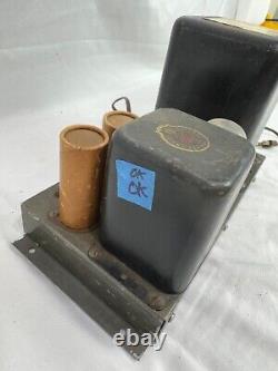 Amplificateur à tubes Vintage Heathkit W-3M Alimentation s'allume