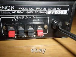 Amplificateur intégré DENON PMA-35 stéréo noir Alimentation électrique OK Déchet avec manuel