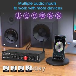 Amplificateur numérique 5.1 canaux HiFi Bluetooth Récepteur Enceinte de Cinéma Maison