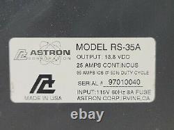 Astron Rs-35a 35 Amp DC Alimentation 13.8vdc Travail
