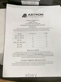 Astron Ss-30 Table Compact Top 30 Amp 110/220vac - 12vdc Alimentation De Commutation