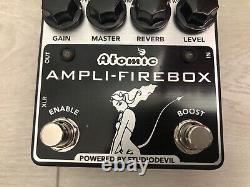 Atomic Ampli-firebox Guitar Amp Sim Pedal Mint Boîte D'origine + Alimentation