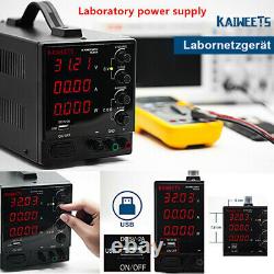 Authentic Kaiweets DC Power Supply Variable, 4 Affichage LCD Numérique (0-30v/0-10a)