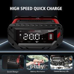 Chargeur de batterie 12V 20 Amp avec entretien, alimentation intégrée et protection contre les étincelles