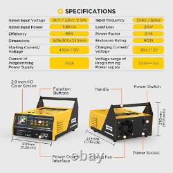 Chargeur de batterie et démarreur de véhicule 3 en 1 programmable 220V