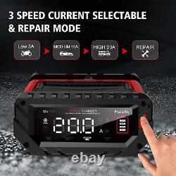 Chargeur de batterie et mainteneur Haisito 12V 20 Amp avec alimentation intégrée