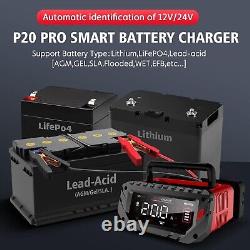 Chargeur de batterie et mainteneur Haisito 12V 20 Amp avec alimentation intégrée