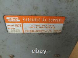De Estate Eico 1078 Vintage Analog Variable Alimentation Ac 117 Vac 8 Amp