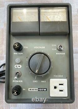 Eico 1078 Vintage Analog Variable Ac Alimentation 117 Vac 8 Amp Very Nice Cond