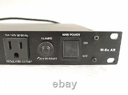 Furman M-8X AR Régulateur d'alimentation conditionneur de tension Pro Audio 15 Ampères Rack