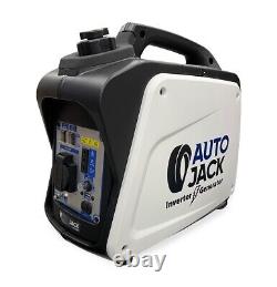 Générateur d'onduleur Autojack Petrol 1200W Silencieux pour camping, valise d'alimentation 12V