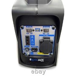 Générateur d'onduleur essence Autojack 800W silencieux pour camping, valise d'alimentation 12V
