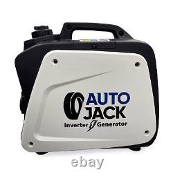 Générateur d'onduleur essence Autojack 800W silencieux pour camping, valise d'alimentation 12V