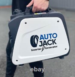 Générateur d'onduleur essence Autojack 800W silencieux pour camping, valise d'alimentation 12V