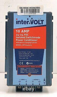 Inter Volt 10 AMP 24-24 DC Isolated Switchmode Power Conditioner SPCi242410	<br/>


	<br/>  Conditionneur d'alimentation isolé à commutation de mode pour courant continu 24-24 V 10 AMP SPCi242410