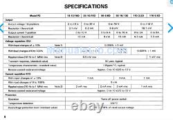 Kenwood Pd56-10d Alimentation À Courant Continu Réglable 56v 10 Amps
