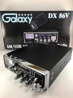 Nouveau Galaxy Dx-86v Am Ssb Radio Mobile Ham Avec Alimentation Dps22 22 Amp Protuné