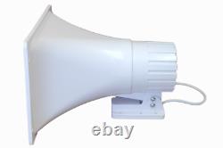 Pa Power Horn Haut-parleur 100 Watt Intérieur Extérieur Avec Amplificateur Hifi Et Alimentation