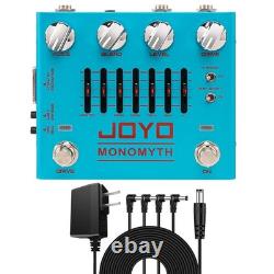 Pédale d'effet simulateur d'ampli overdrive JOYO pour basse avec alimentation