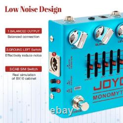 Pédale d'effet simulateur d'ampli overdrive JOYO pour basse avec alimentation