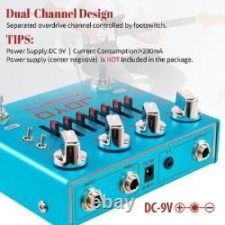 Pédale d'effet simulateur d'ampli overdrive JOYO pour basse avec alimentation