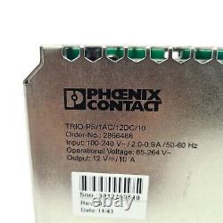 Phoenix Contact 2866488 Alimentation sur rail DIN 12 volts 10 Ampères. PS/1AC/12DC/10