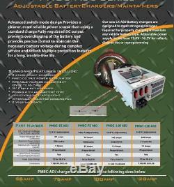 Powermax Pbmc-120-120 Amp 12 Volt Chargeur De Batterie D'alimentation