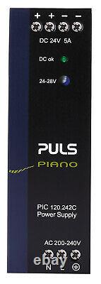 Puls Piano Alimentation 1 Phase Unique 24v 5a Amp 120w Pic120.242c