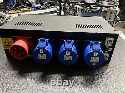Répartition triphasée 32A 3x 32A Sortie + Powercon 19 Rack Éclairage de scène