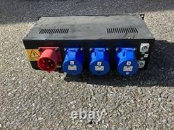 Répartition triphasée 32A 3x 32A Sortie + Powercon 19 Rack Éclairage de scène
