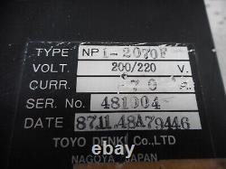 Toyo Denki - Np Scr Power Régulateur 70amps 220vac Supply - Np1270