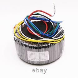 Transformateur toroïdal de 500W - Sortie 36V-0-36V 2+12V2 pour alimentation d'amplificateur de puissance
