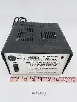 Tripplite Modèle PR-10a Alimentation CC régulée de précision de 10 ampères, testée.